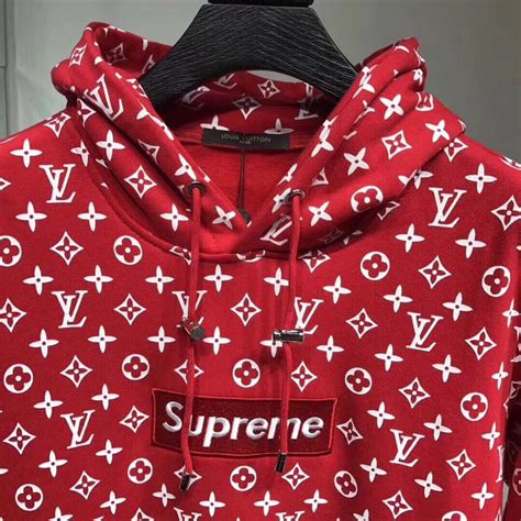 supreme and louis vuitton hoodie fake|supreme louis vuitton hoodie xxl.